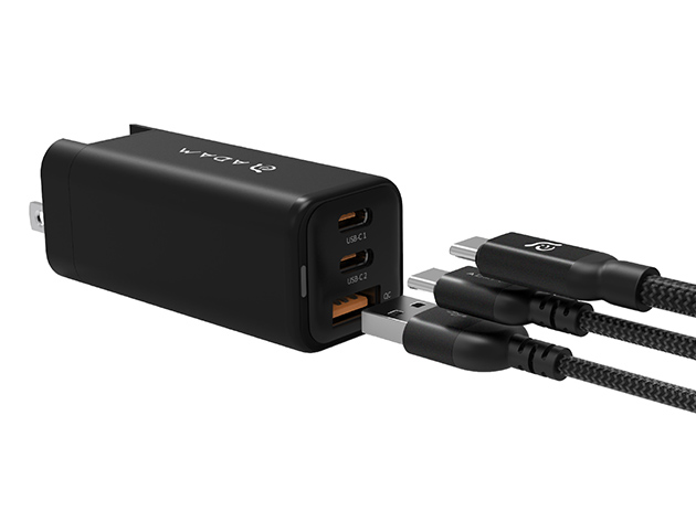 Adam Elements Omnia X6i PD Quick Charge 66W Compact Wall Charger (Black)
