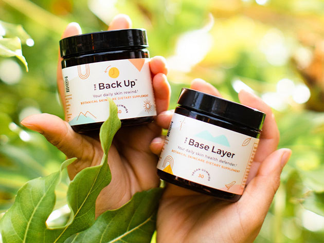 SunDaily Gummy Skincare Supplement: The Base Layer + Back Up Bundle