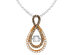 Glittering Stars Dancing Diamond Infinity Pendant 2/5 (ctw) 14K Rose Gold with Chain