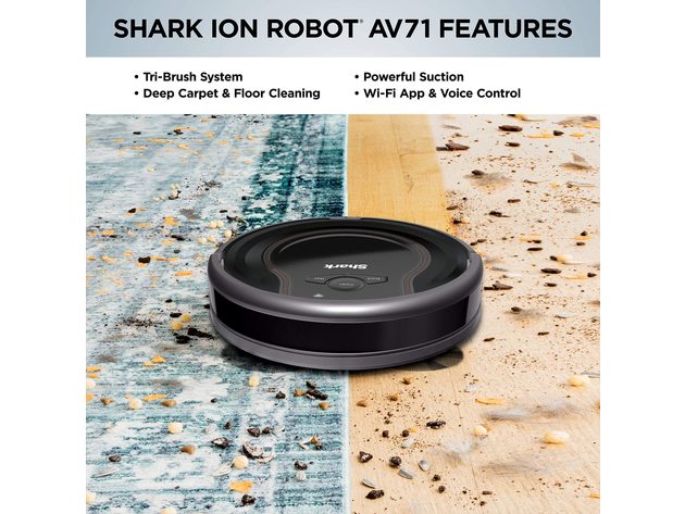 Shark ION Robot Vacuum AV751 Wi-Fi Connected, 120min Runtime, Works w/ Alexa (Used, No Retail Box)