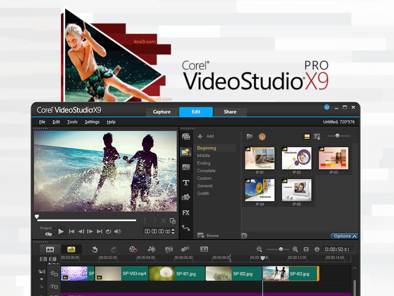 Corel VideoStudio Pro X9: Digital Key [Lifetime for 1 PC]