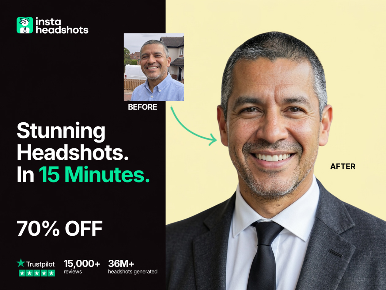 InstaHeadshots AI Headshot Generator Premium Plan: One-Time Purchase