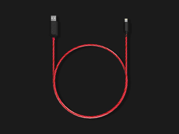 Electron Flow MFi-Certified Charging Cable (Red)