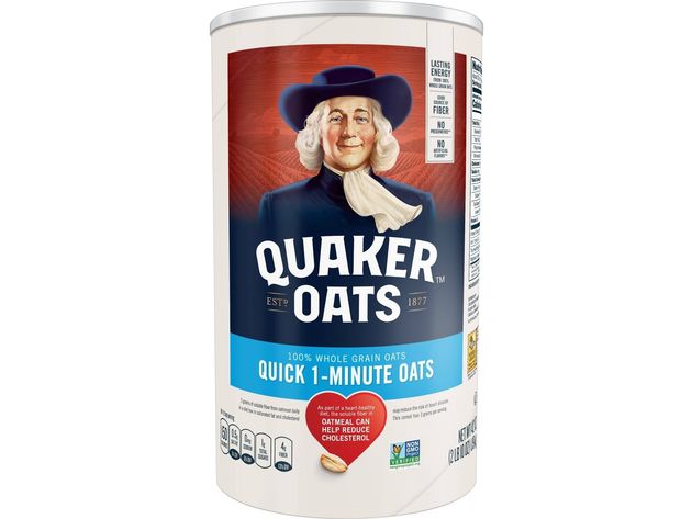 Quaker 100 Percent Whole Healthy and Tasty Ingredient Naturally Sodium Free Grain Oats, 42 Ounce