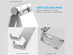 U-Rise Foldable Aluminum Desktop Phone Stand (Silver)
