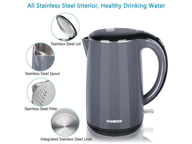 Panesor 1.7L Cordless Electric Tea Kettle 