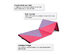Costway 4'x10'x2'' Gymnastics Mat Thick Folding Panel Gym Home Pink & Purple