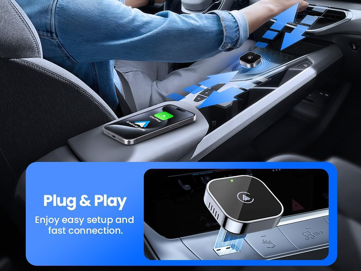 Mini Wireless CarPlay/Android Auto Adapter