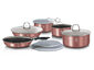 Berlinger Haus 12-Piece Cookware Set with Detached Ergonomic Handle - I-Rose