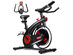 SuperFit Stationary Exercise Bike Silent Belt Drive Cycling Bike Black + Red