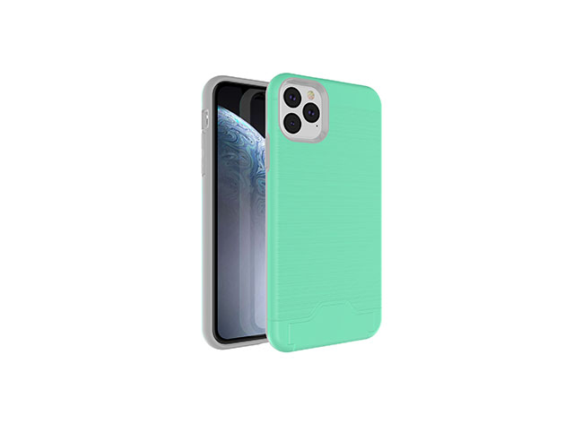 iPhone 11 Pro Max Case with Hidden Credit Card Slot (Green)