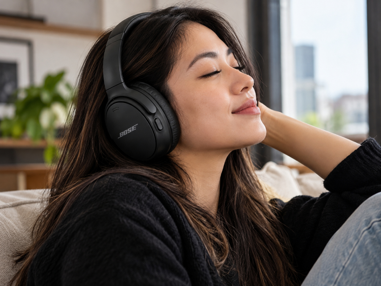 Bose QuietComfort Noise Cancelling Headphones Black (Open Box)