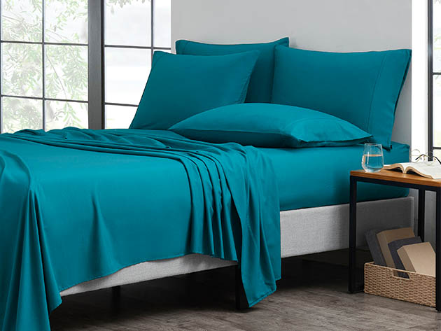 6-Piece Bamboo Comfort Luxury Sheet Set (Teal/KING)