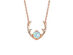 Opal-like Antlers Pendant Necklace (Rose Gold)