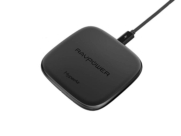 RAVPower Fast Wireless Charger with HyperAir Qi-Certified 10W Charging Stand
