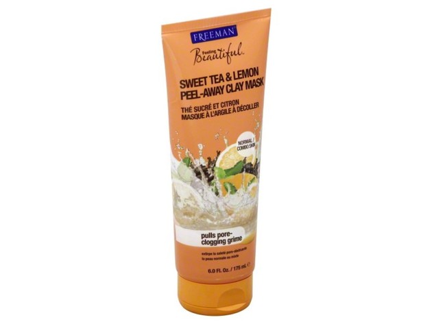 Freeman Feeling Beautiful Peel-Away Clay Mask, Pulls Pores and Clogging Grime, 6 Ounces, Sweet Tea and Lemon