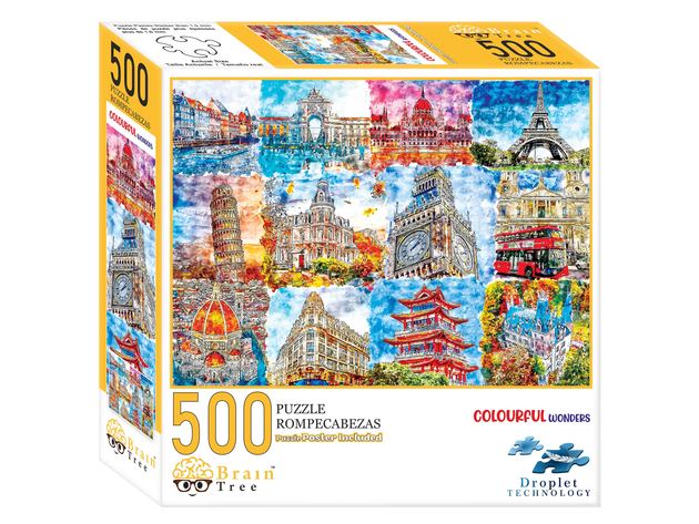 Colorful Wonders 500 Pieces Jigsaw Puzzles