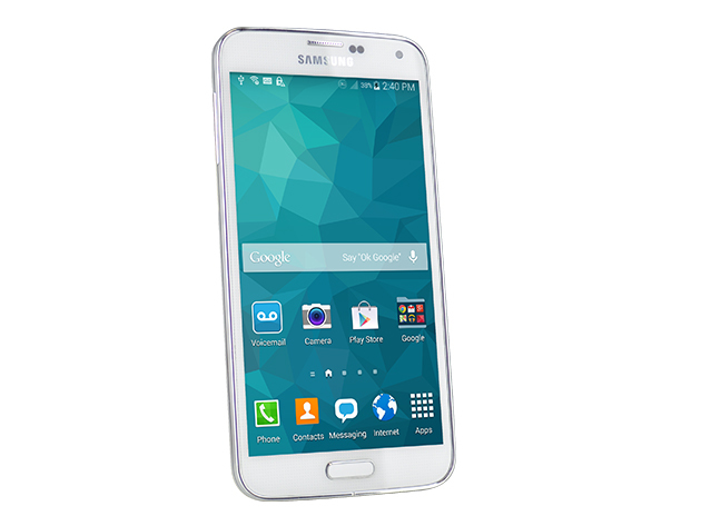 Samsung Galaxy S5 (White) & 1-Yr Unlimited Talk-and-Text from FreedomPop