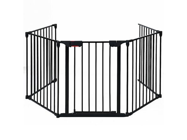 Baby Safety Fence Fireplace Fence Hearth Gate Pet Cat Dog BBQ Metal Fire Gate