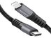 Naztech Braided 4Ft Fast Charge Lightning to USB-C Cable (Black/3-Pack)