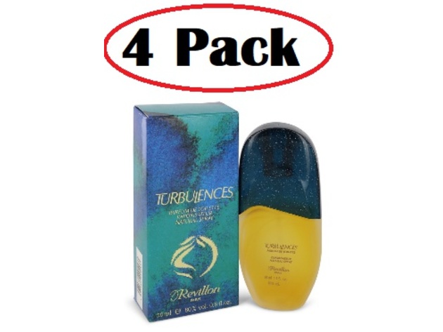 4 Pack of Turbulences by Revillon Parfum De Toilette Spray 1.7 oz