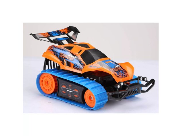 New Bright Full Function Radio Control 6.4V Internal Lithium Ion Battery 1:18 R/C Dirt Trax, Orange