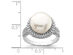 Freshwater Cultured 11-12mm Pearl Ring in Sterling Silver 