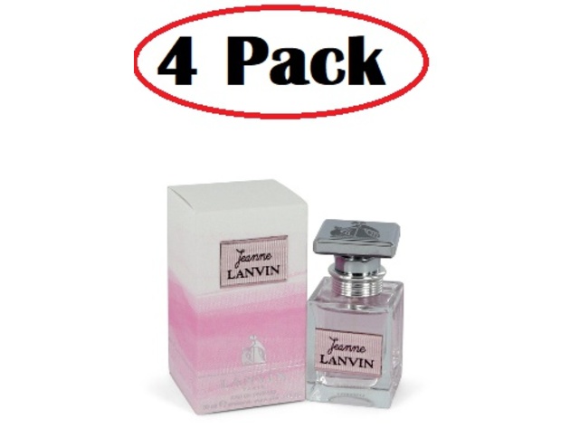 4 Pack of Jeanne Lanvin by Lanvin Eau De Parfum Spray 1 oz