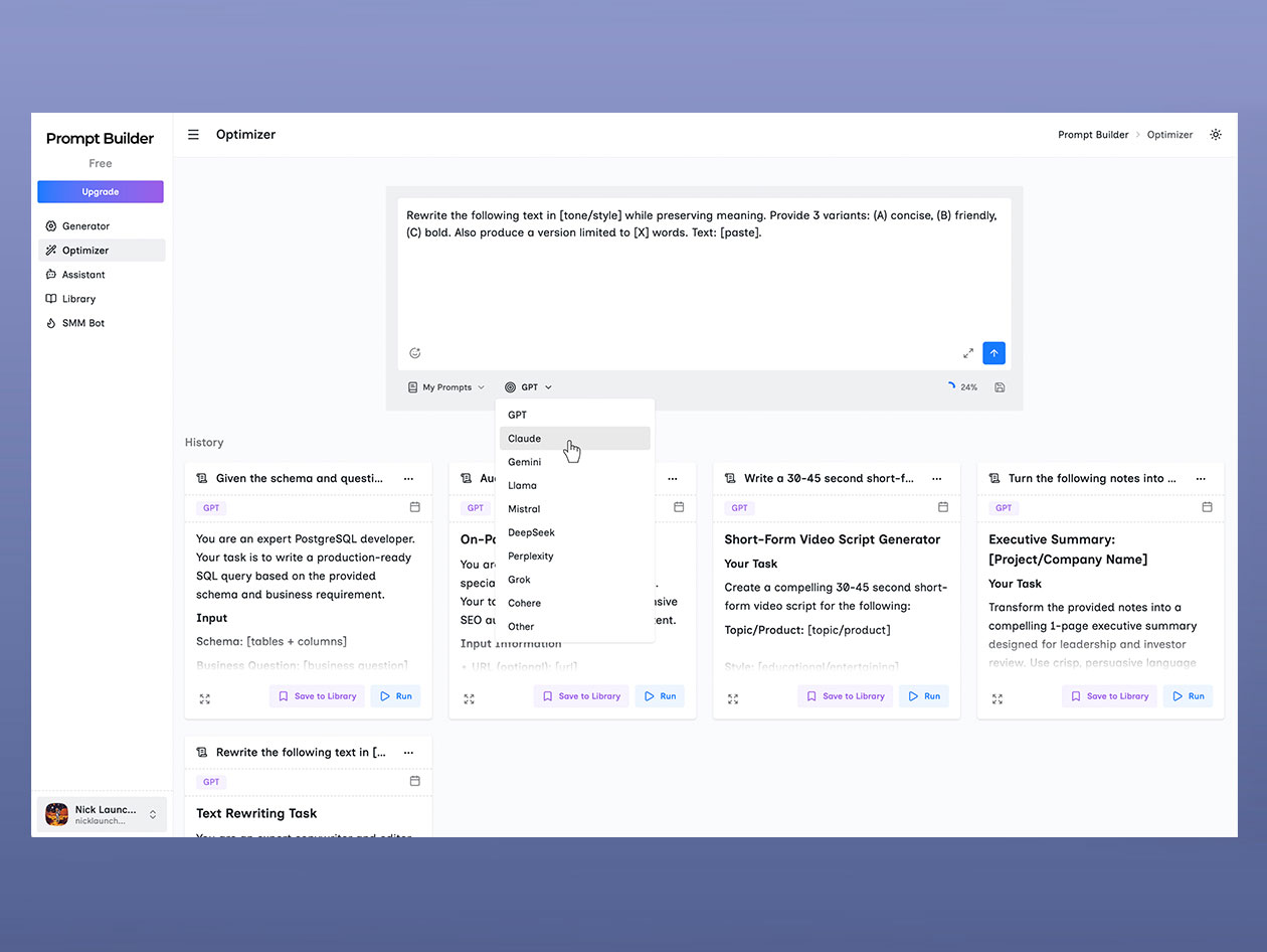 PromptBuilder - AI Prompt Engineer: Lifetime Subscription (Unlimited Plan)