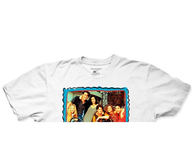 Friends Frame Men's Graphic T-Shirt White Size XX Large