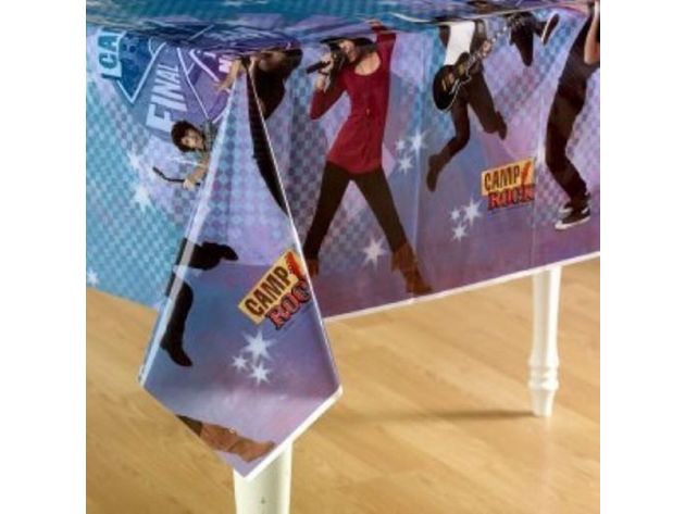 Camp Rock Plastic Tablecover Table Cover