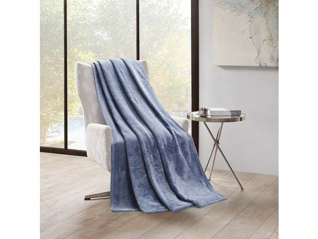 350 Series Classic Textured Blanket Slate