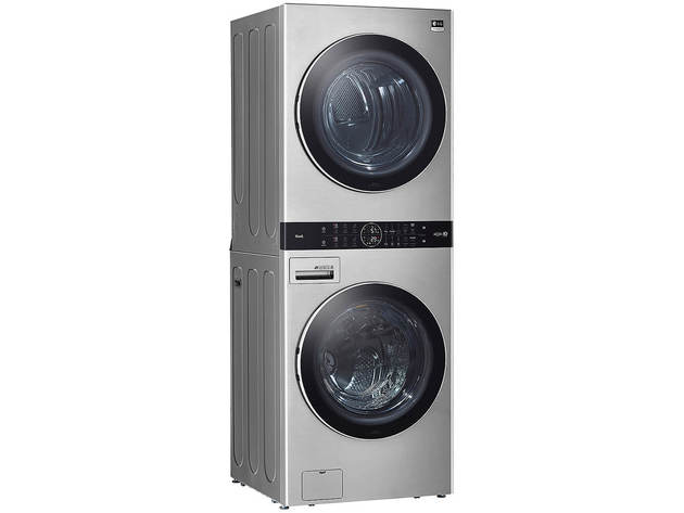 LG WSEX200HNA STUDIO Single Unit Front Load Wash Tower with Center Control
