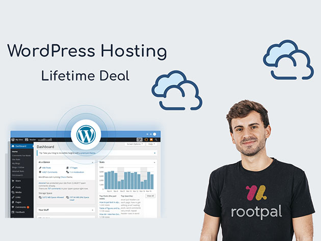 Rootpal WordPress Hosting Startup Plan: 2-Yr Subscription