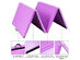 Costway 4'x10'x2'' Gymnastic Mat Thick Folding Panel Gym - Purple + Pink