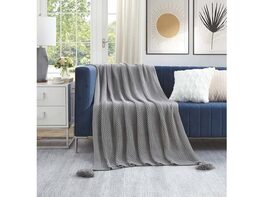 Julien Wool-like Throw Grey