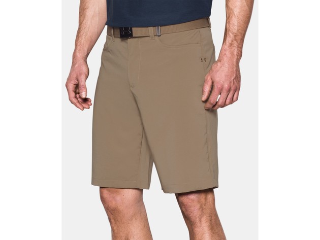 under armour beige shorts