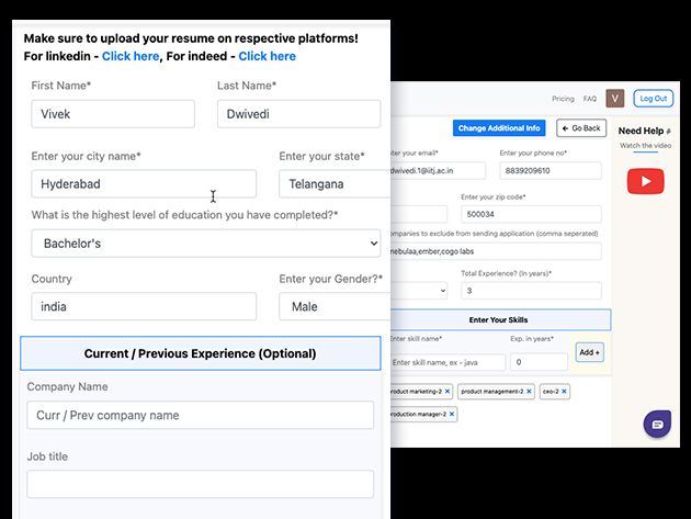 LazyApply Job Application Basic: Lifetime License