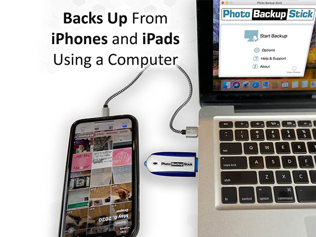 Photo Backup Stick (Blue/64GB)