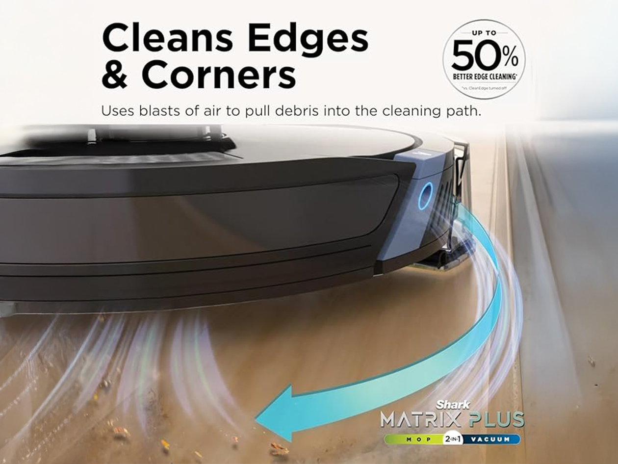 Shark Matrix™ Plus 2-in-1 Self-Empty Robot Vacuum & Mop (Refurbished)