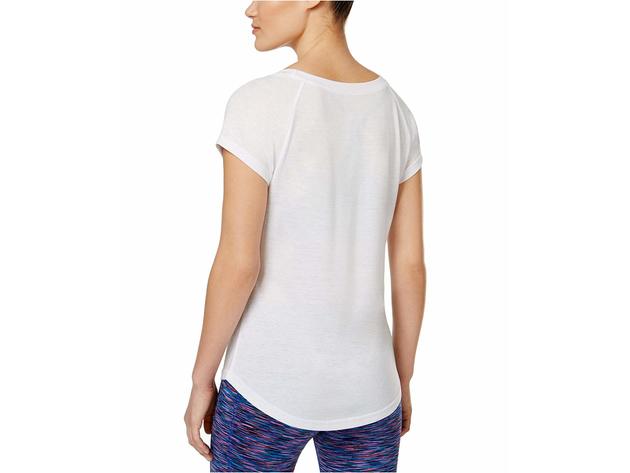 Ideology Women's Mom Hair Don't Care Slogan Athletic Fitness T-Shirt Size Small