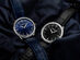 Stührling Silhouette Quartz 41mm Classic Watch (Silver Dial/Blue Leather)