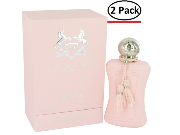 Delina by Parfums De Marly Eau De Parfum Spray 2.5 oz for Women (Package of 2)