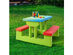Costway 4 Seat Kids Picnic Table w/Umbrella Garden Yard Folding Children Bench Outdoor