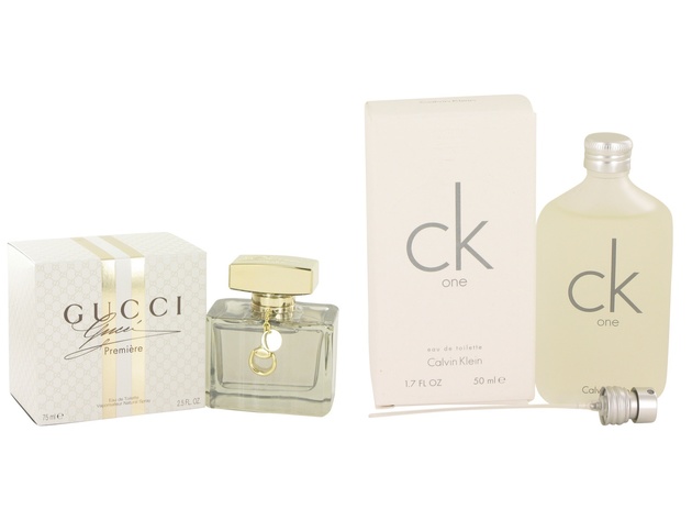 Gift set  Gucci Premiere by Gucci EDT Spray 2.5 oz And  CK ONE EDT Pour/Spray (Unisex) 1.7 oz