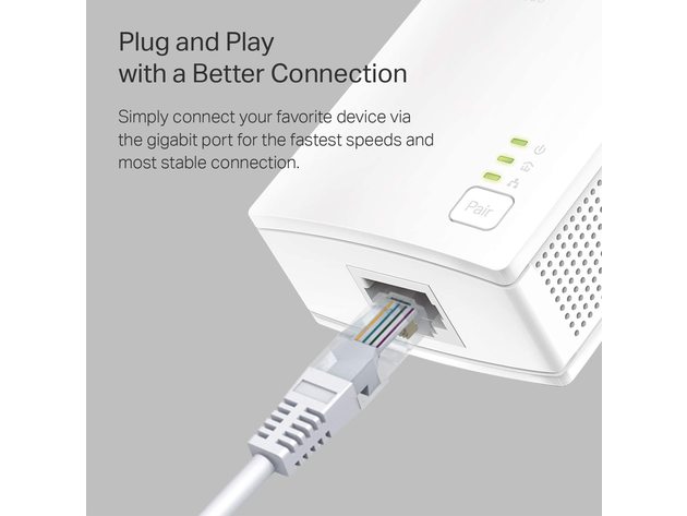TP-Link AV1000 Powerline Starter Kit TL-PA7017 KIT - Gigabit Port, Plug&Play
