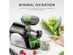 80 RPM Chew Slow Masticating Juicer, Higher Juicer Yield, Quiet Motor and Reverse Function, Recipes Included