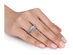 Princess Cut 1.0 Carat (ctw Color G-H Clarity I2_I3) Diamond Engagement Ring & Wedding Band  14K White Gold - 10
