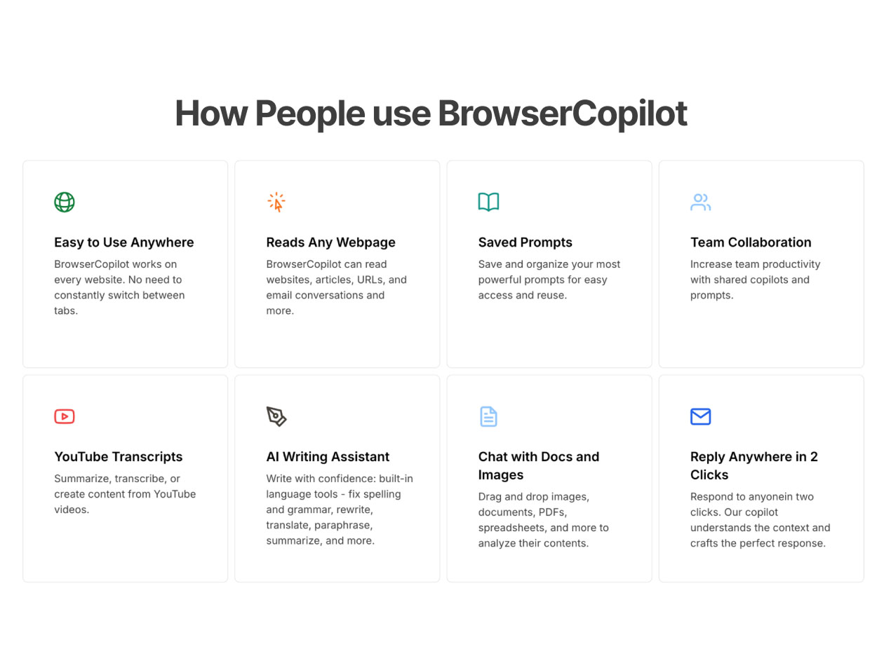 BrowserCopilot AI: Lifetime Subscription (Pro Plan - 1,500 Queries per Month)
