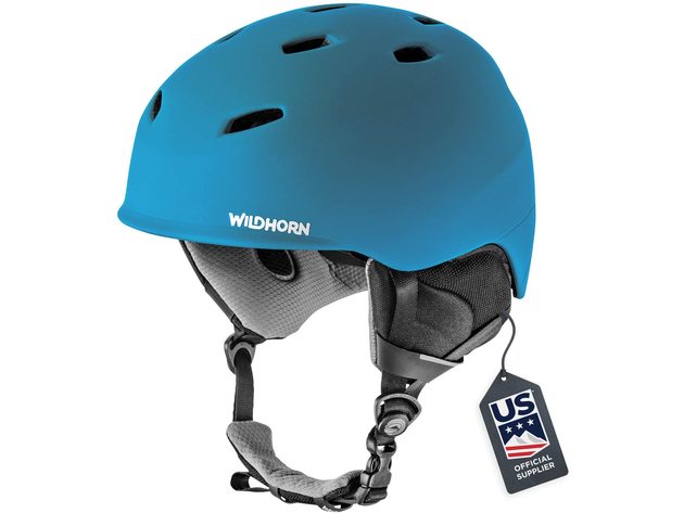 Wildhorn Drift Snowboard & Helmet US Ski Team Supplier - Large Glacier Blue